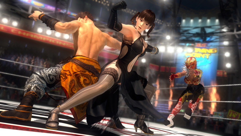 Illustration for article titled Jann Lee Takes on Tina in Dead or Alive 5's Tag Mode